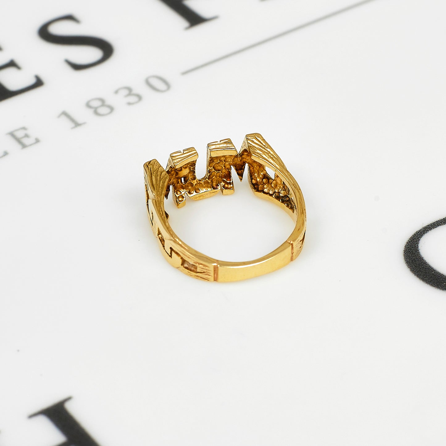 Pre-Owned 9ct Gold MUM Cherish Ring Size J