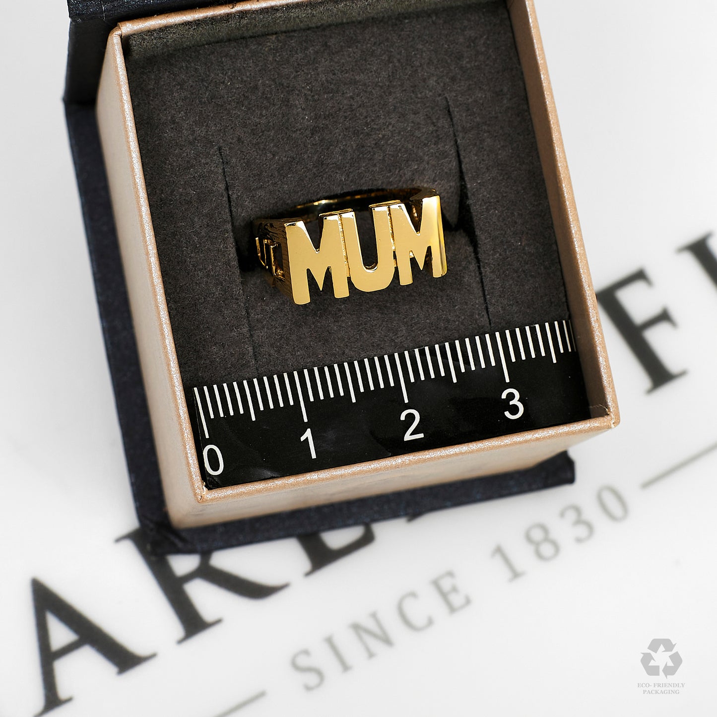 Pre-Owned 9ct Gold MUM Cherish Ring Size J