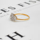 Pre-Owned 9ct Gold & CZ Ellipse Shape Dress Ring Size P