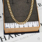 Pre-Owned 14ct Gold 2 Tone Patterned Curb Chain Necklace