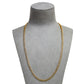 Pre-Owned 14ct Gold 2 Tone Patterned Curb Chain Necklace