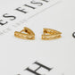 Pre-Owned 14ct Gold Greek Key Drop Hinged Earrings