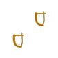 Pre-Owned 14ct Gold CZ Hinged Earrings
