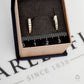 Pre-Owned 14ct Gold CZ Hinged Earrings