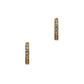 Pre-Owned 14ct Gold CZ Hinged Earrings
