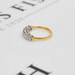 Pre-Owned 18ct Gold 7 Diamond Half Eternity Ring Size H