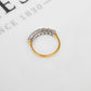Pre-Owned 18ct Gold 7 Diamond Half Eternity Ring Size H