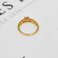 Pre-Owned 18ct Gold Diamond Set Band Ring - Size M.5