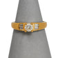 Pre-Owned 18ct Gold Diamond Set Band Ring - Size M.5