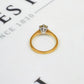 Pre-Owned 18ct Gold Diamond Solitare Engagement Ring Size M
