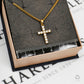 Pre-Owned 18ct Gold Diamond Set Cross Pendant Necklace