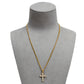 Pre-Owned 18ct Gold Diamond Set Cross Pendant Necklace