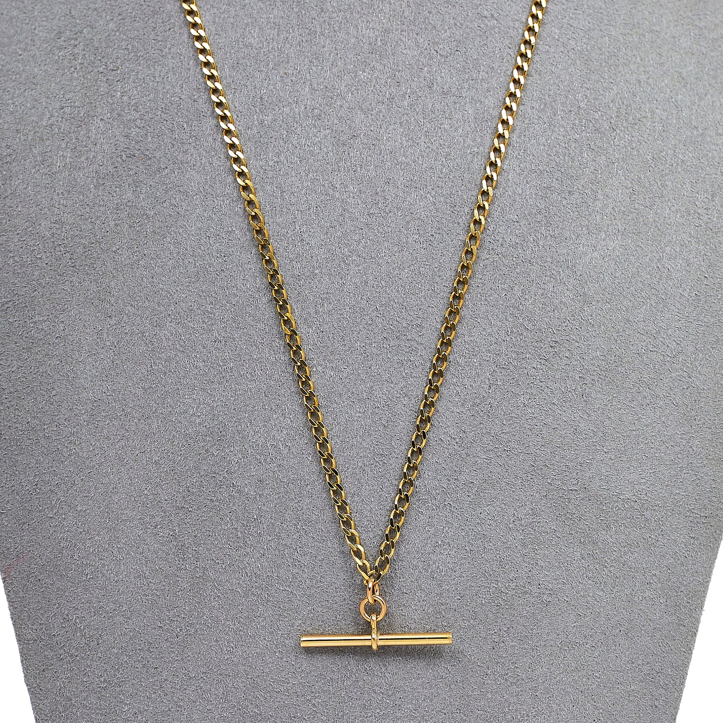 Pre-Owned 9ct Gold Curb Chain Necklace 18 Inch