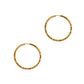 Pre-Owned 9ct Gold Sleeper Hoop Earrings 36mm