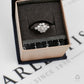 Pre-Owned 18ct White Gold CZ  Cluster Ring Size Q