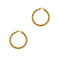 Pre-Owned 18ct Gold Twist Creole Hoop Earrings 