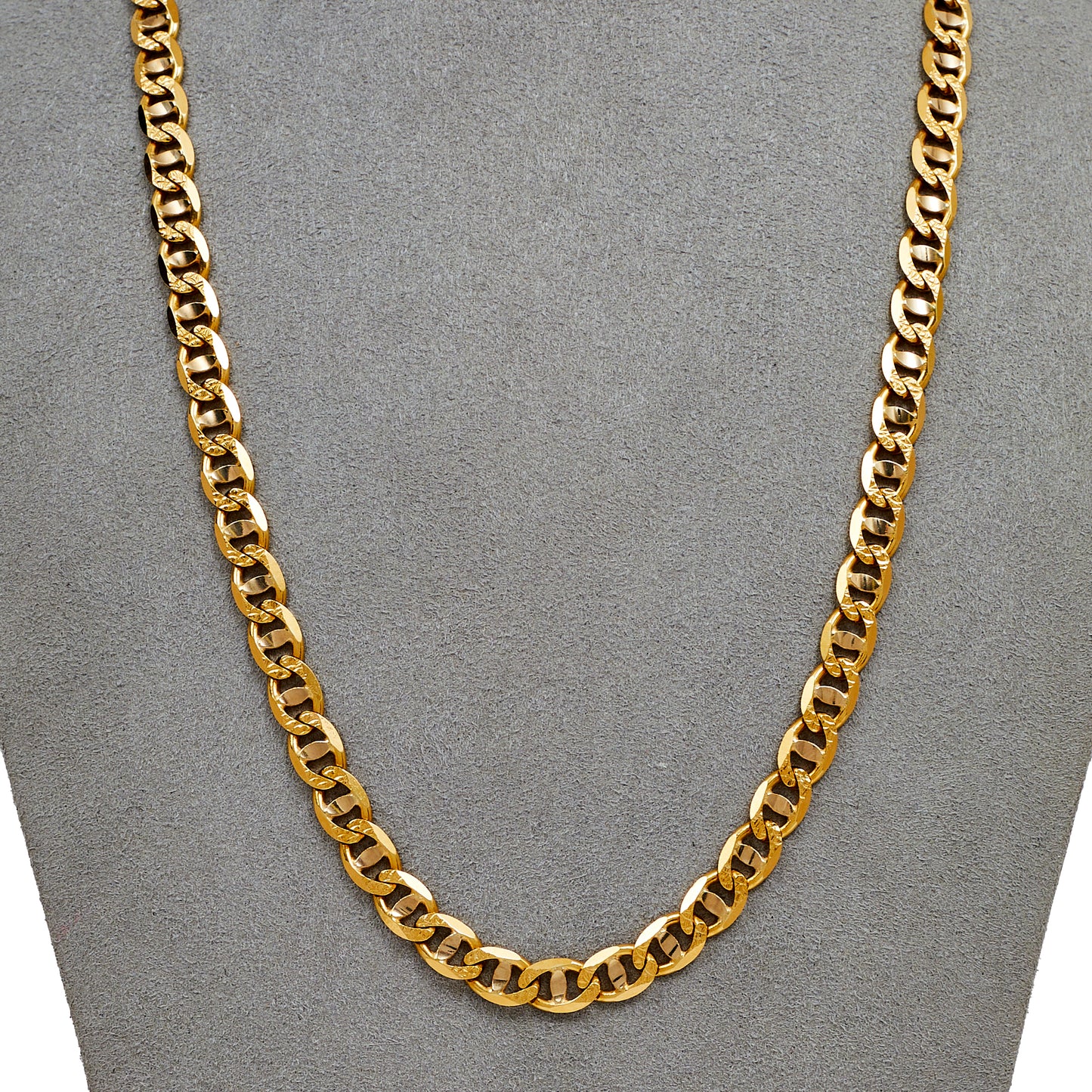 Pre-Owned 18ct Gold Anchor Link Necklace 19 Inch