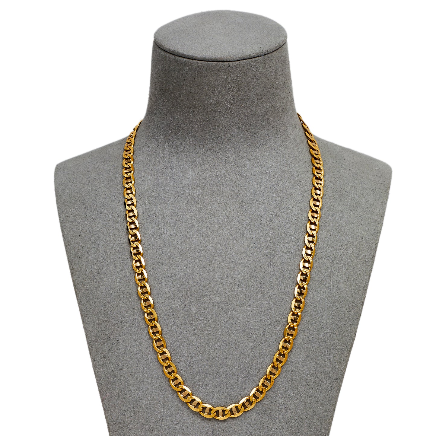 Pre-Owned 18ct Gold Anchor Link Necklace 19 Inch