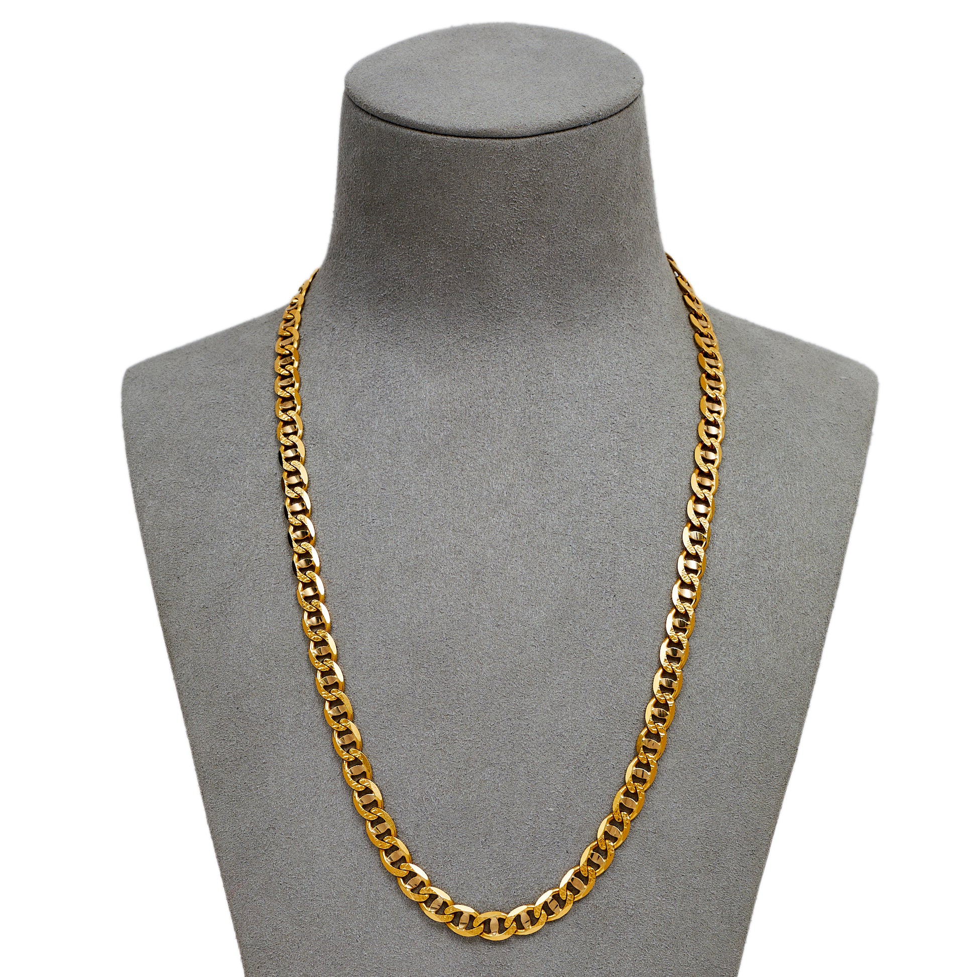 Pre-Owned 18ct Gold Anchor Link Necklace 19 Inch