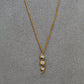 Pre-Owned 9ct Gold & CZ Twist Design Pendant Necklace