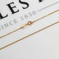 Pre-Owned 9ct Gold & CZ Twist Design Pendant Necklace