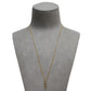 Pre-Owned 9ct Gold & CZ Twist Design Pendant Necklace