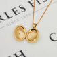 Pre-Owned 9ct Gold & Diamond Locket & Chain
