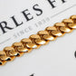 Pre-Owned 9ct Gold 16mm Curb Chain Bracelet 8 Inch