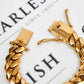 Pre-Owned 9ct Gold 16mm Curb Chain Bracelet 8 Inch