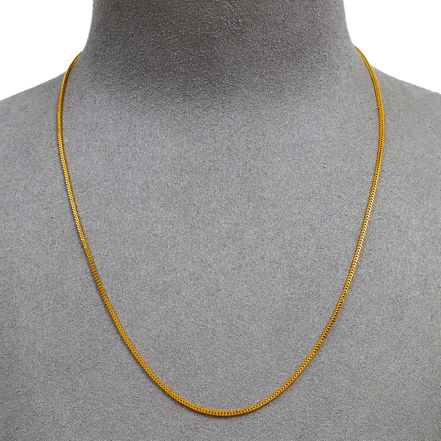 Pre-Owned 22ct Gold Foxtail Chain Necklace 16 Inch