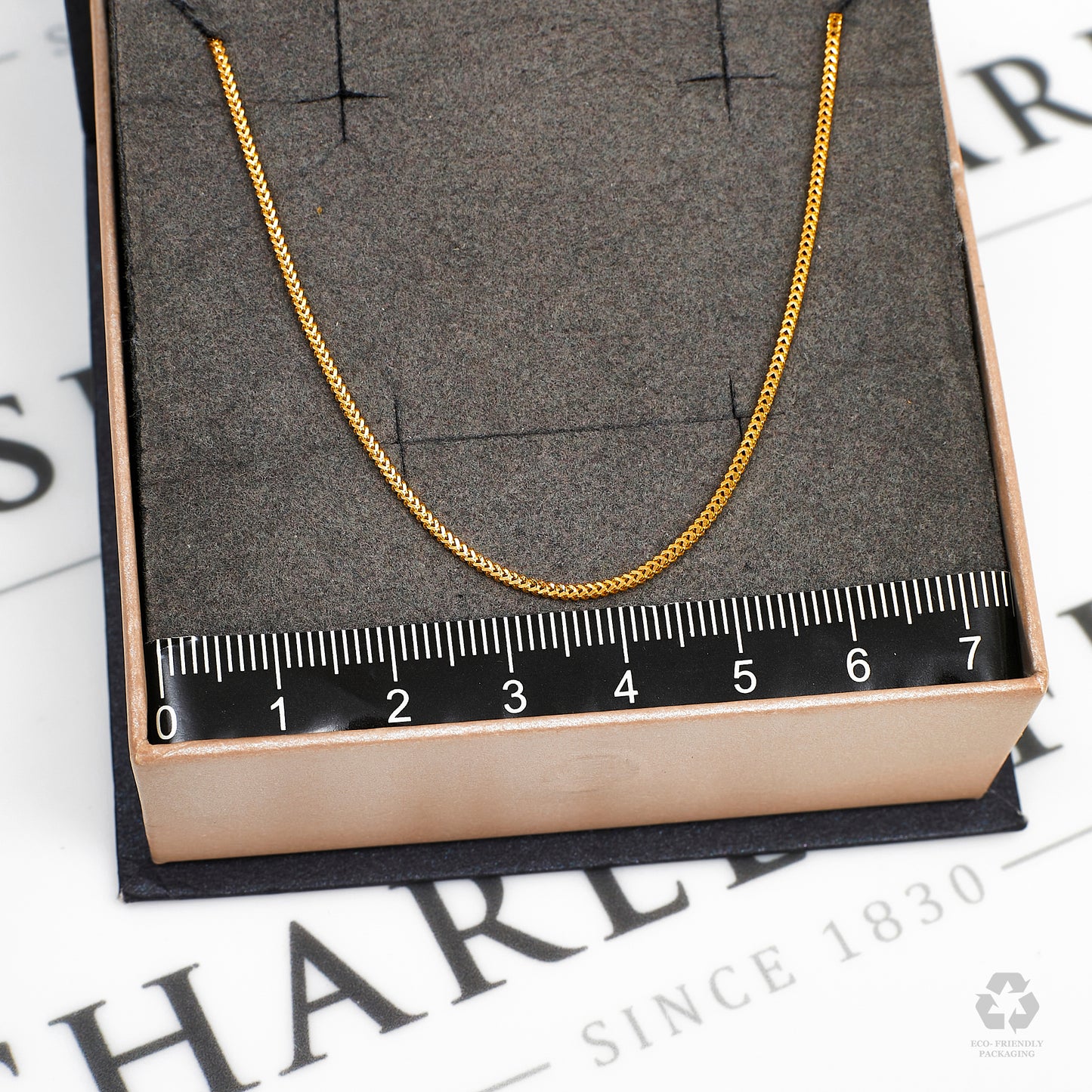 Pre-Owned 22ct Gold Foxtail Chain Necklace 16 Inch