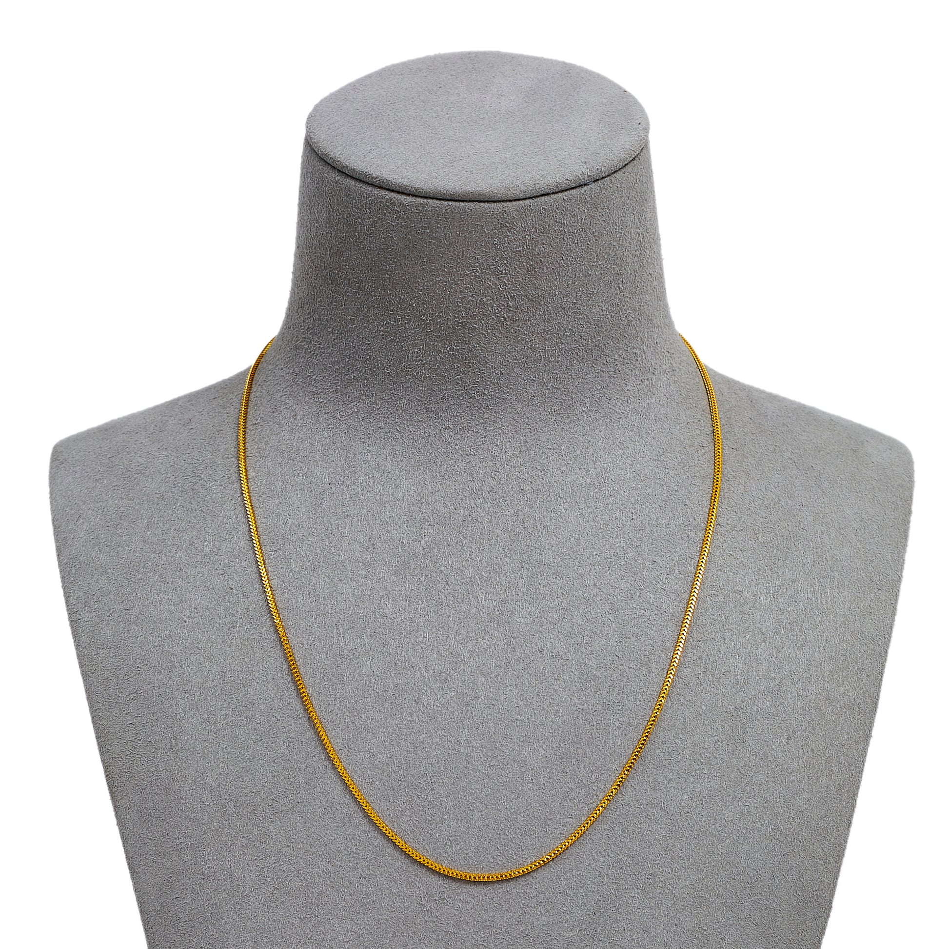 Pre-Owned 22ct Gold Foxtail Chain Necklace 16 Inch