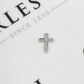 Pre-Owned 18ct White Gold & Diamond Cross Pendant Petite