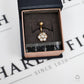 Pre-Owned 9ct Gold CZ Set Cluster Belly Bar