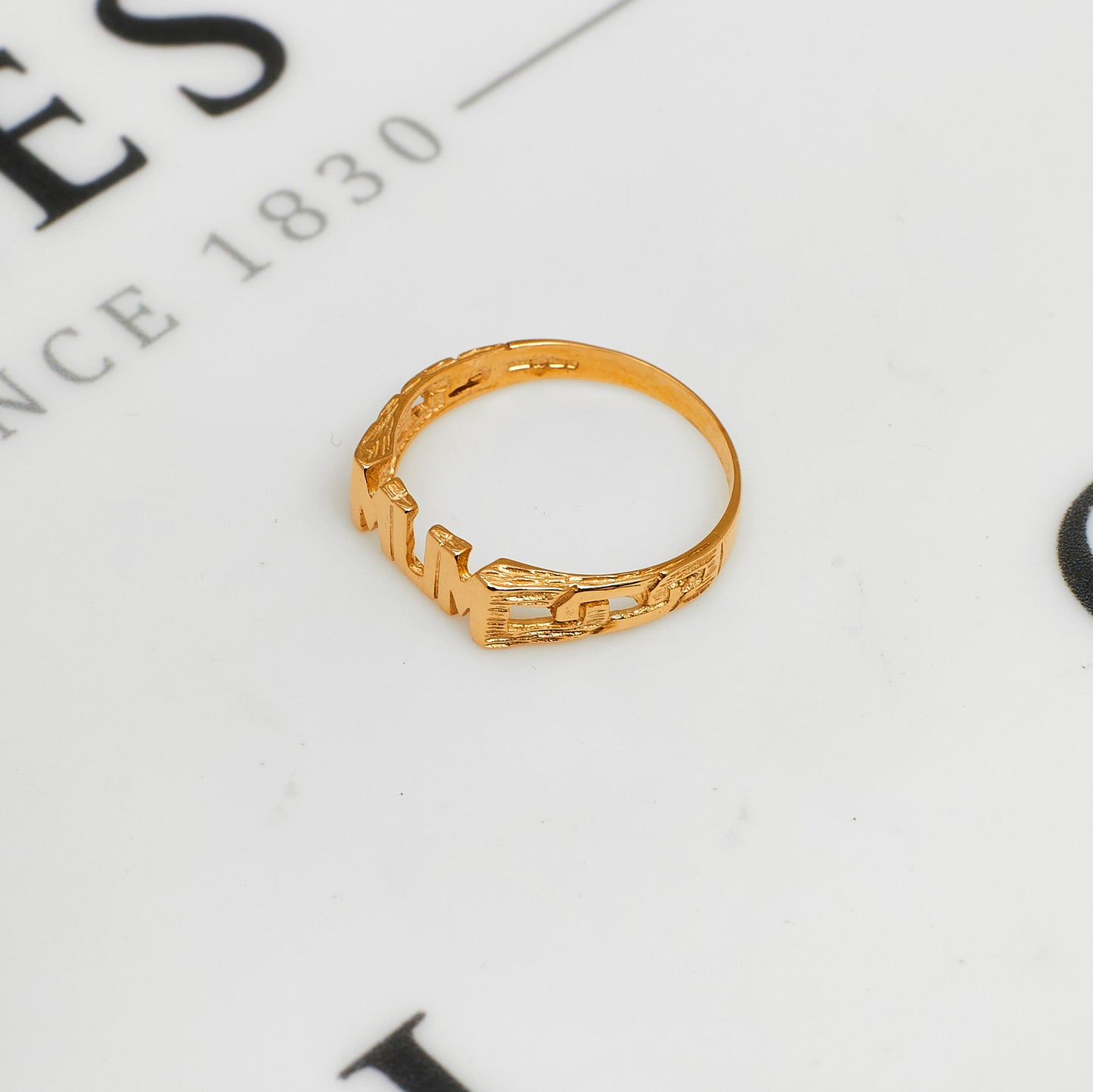 Pre-Owned 9ct Gold MUM Cherish Ring Size O