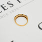 Pre-Owned 9ct Gold 3 Diamond & 4 Sapphire Half Eternity Ring