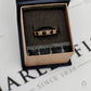 Pre-Owned 9ct Gold 3 Diamond & 4 Sapphire Half Eternity Ring
