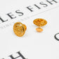 Pre-Owned 22ct Gold Flower Design Stud Earrings