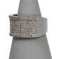 Pre-Owned 18ct White Gold 8 Row Diamond Ring Size Q
