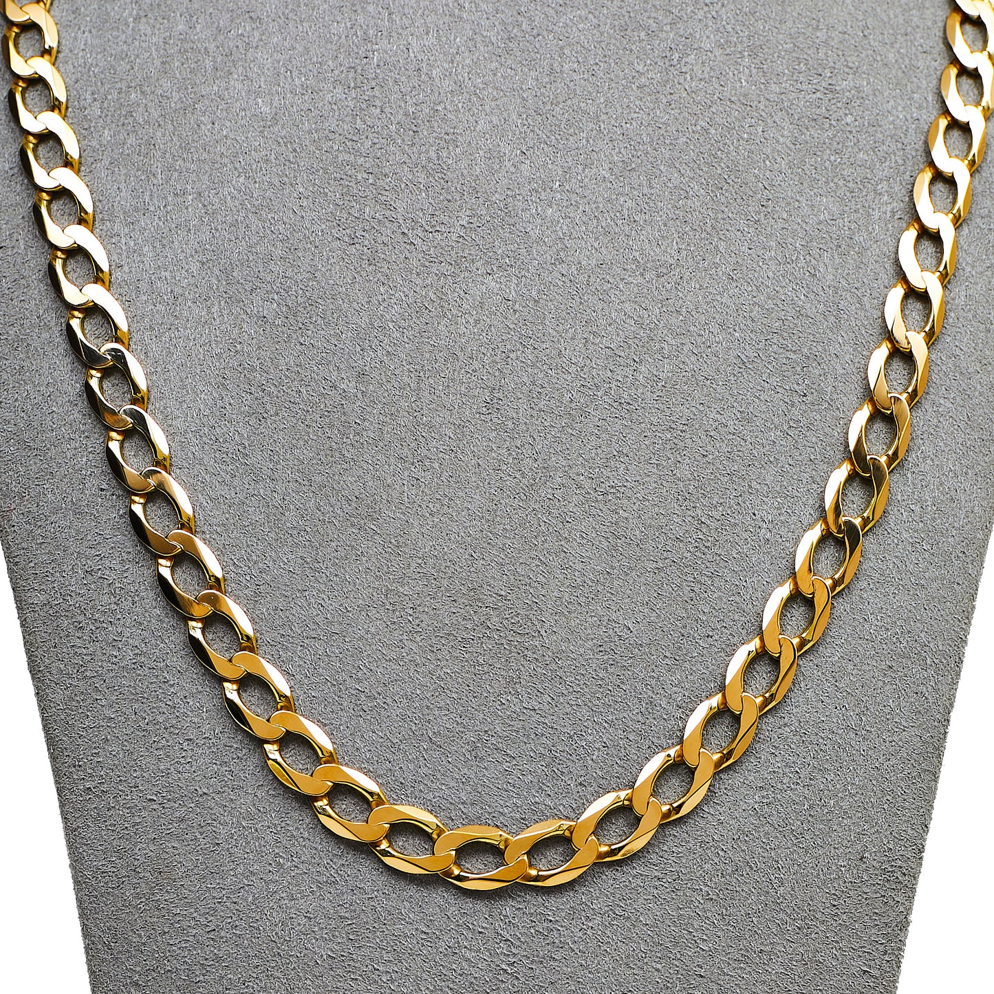 Pre-Owned 9ct Gold Curb Chain Necklace 22 Inch