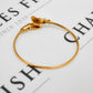 Pre-Owned 9ct Gold Crossover Dolphin Bangle