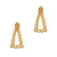 Pre-Owned 18ct Gold Oversized Triangle Drop Earrings