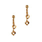 Pre-Owned 22ct Gold Hearts & Flowers Drop Earrings 
