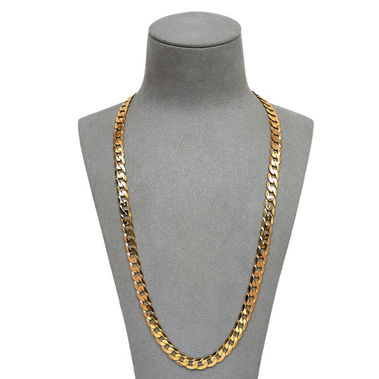 Pre-Owned 9ct Gold Curb Chain Necklace 24 Inch