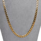 Pre-Owned 9ct Gold Curb Chain Necklace 20 Inch