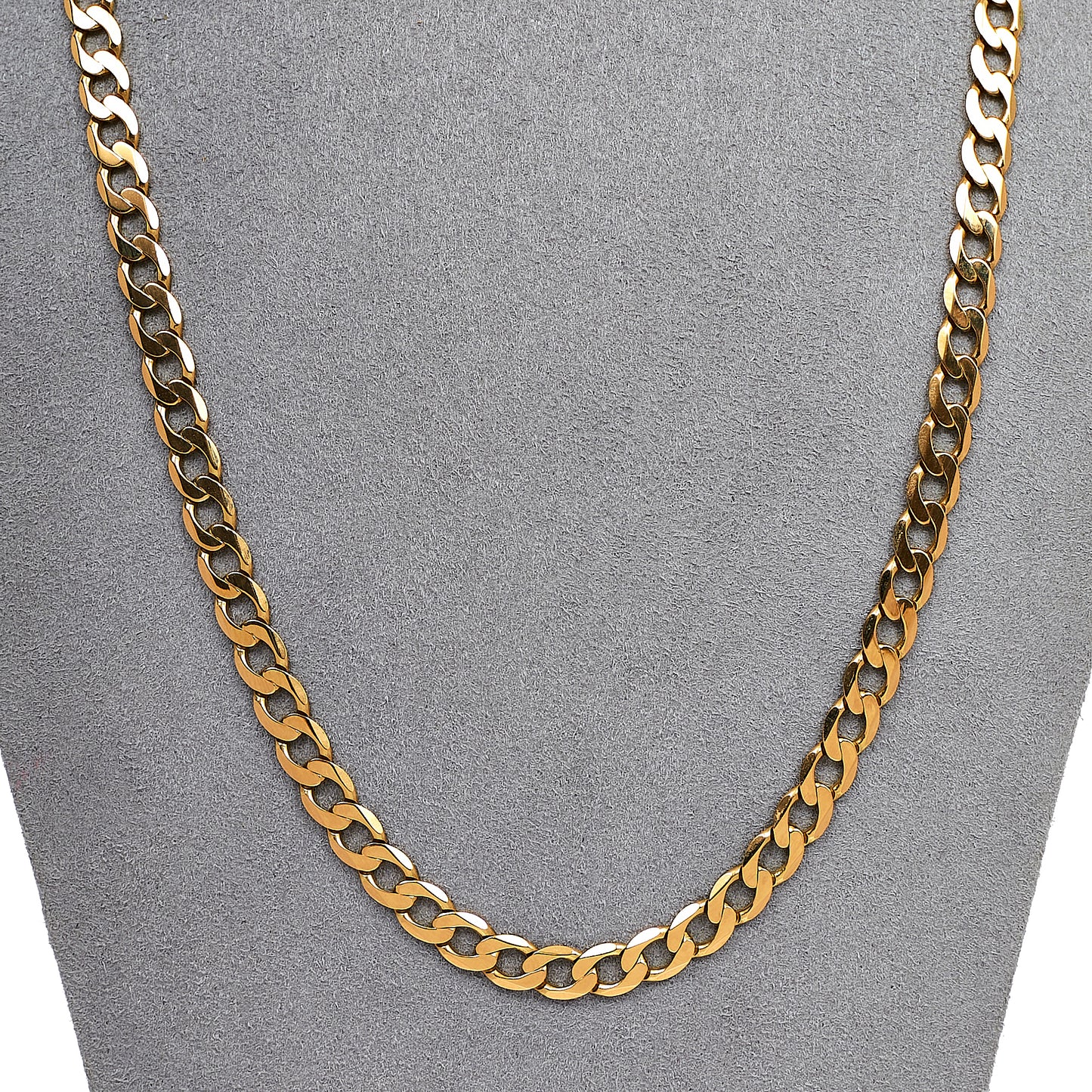 Pre-Owned 9ct Gold Curb Chain Necklace 20 Inch