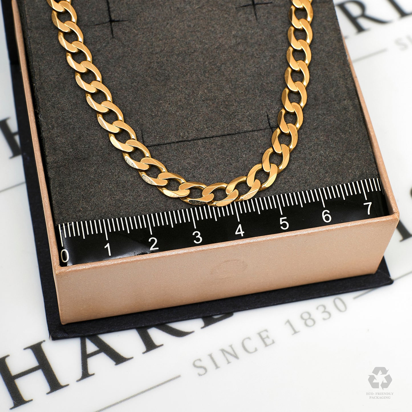 Pre-Owned 9ct Gold Curb Chain Necklace 20 Inch