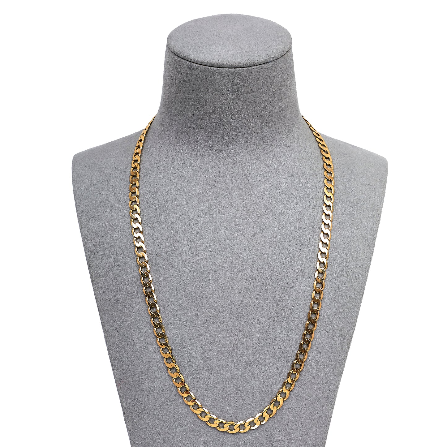 Pre-Owned 9ct Gold Curb Chain Necklace 20 Inch