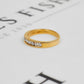 Pre-Owned 9ct Gold 8 Diamond Band Ring Size N