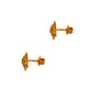 Pre-Owned 22ct Gold Round Scalloped Edge Stud Earrings